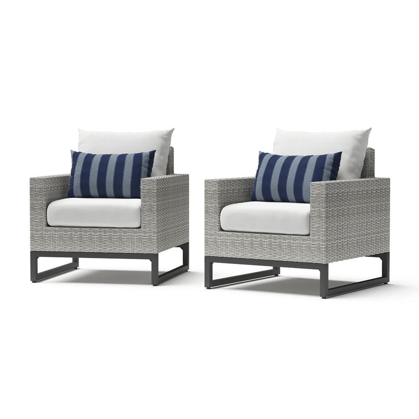 Milo™ Gray Club Chairs