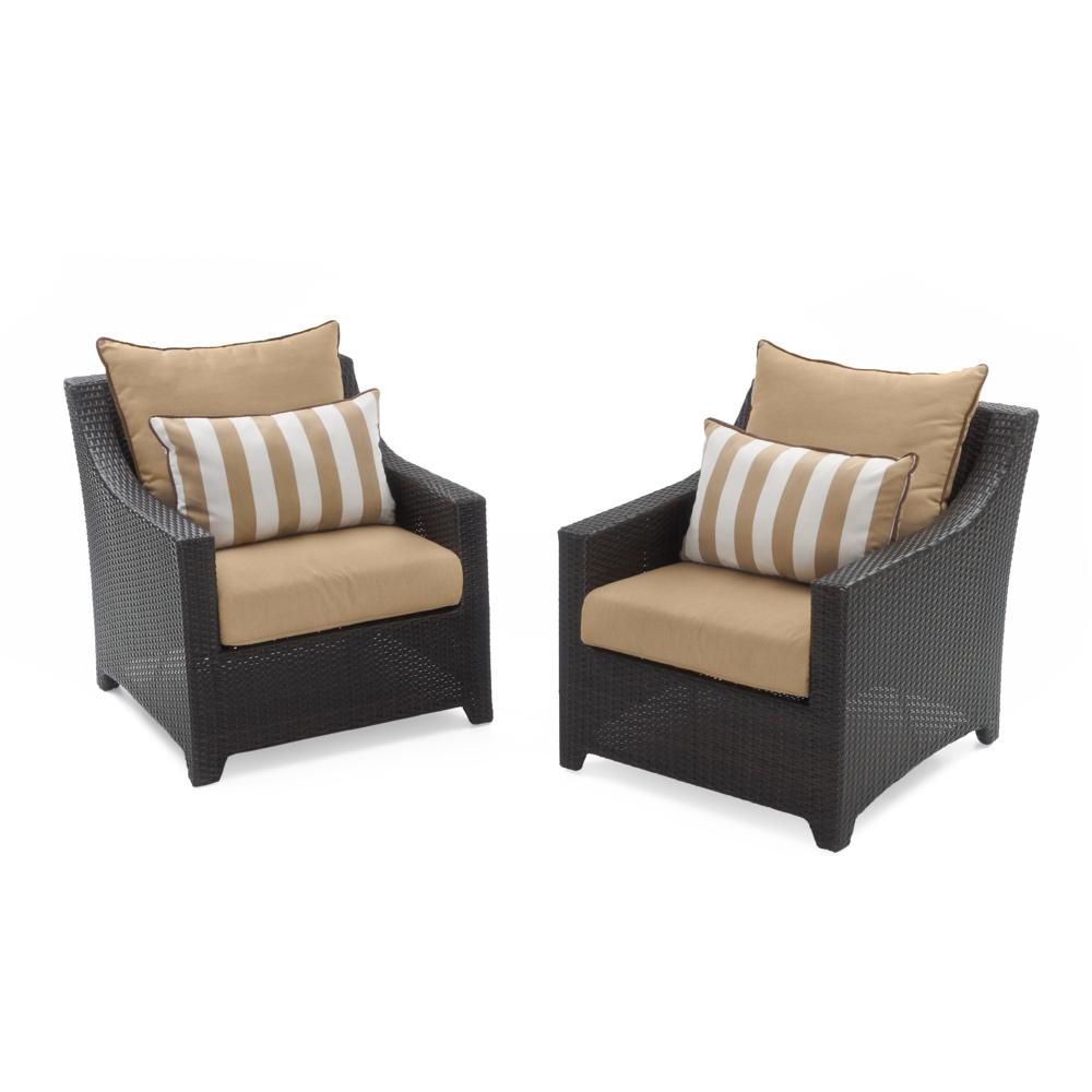 Deco™ Set of 2 Sunbrella® Outdoor Club Chairs - Maxim Beige