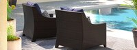 Deco™ Set of 2 Sunbrella® Outdoor Club Chairs - Navy Blue