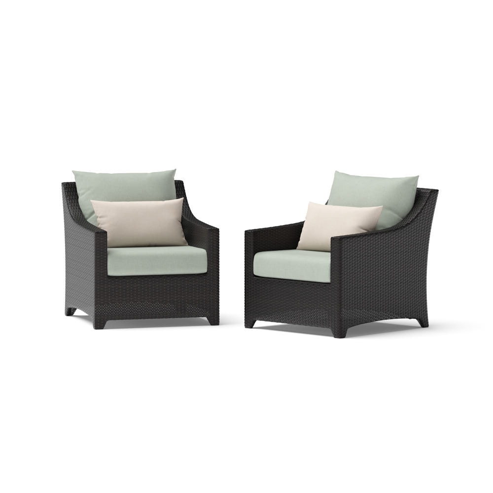 Deco™ 2 Piece Sunbrella® Outdoor Club Chairs - Canvas Oasis