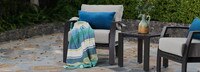 Portofino® Repose Set of 2 Sunbrella® Outdoor Club Chairs - Dove