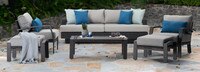 Portofino® Repose Set of 2 Sunbrella® Outdoor Club Chairs - Dove