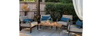 Portofino® Repose Set of 2 Sunbrella® Outdoor Club Chairs - Dove