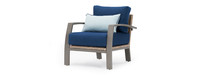 Portofino® Repose Set of 2 Sunbrella® Outdoor Club Chairs - Laguna Blue