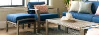 Portofino® Repose Set of 2 Sunbrella® Outdoor Club Chairs - Laguna Blue