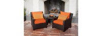 Deco™ Set of 2 Sunbrella® Outdoor Club Chairs - Sunset Red