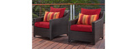 Deco™ Set of 2 Sunbrella® Outdoor Club Chairs - Tikka Orange
