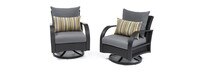 Barcelo™ Outdoor Patio Motion Club Chairs - Charcoal Gray