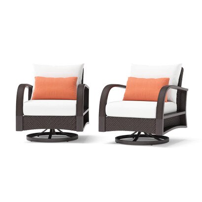 Barcelo™ Outdoor Patio Motion Club Chairs - Cast Coral