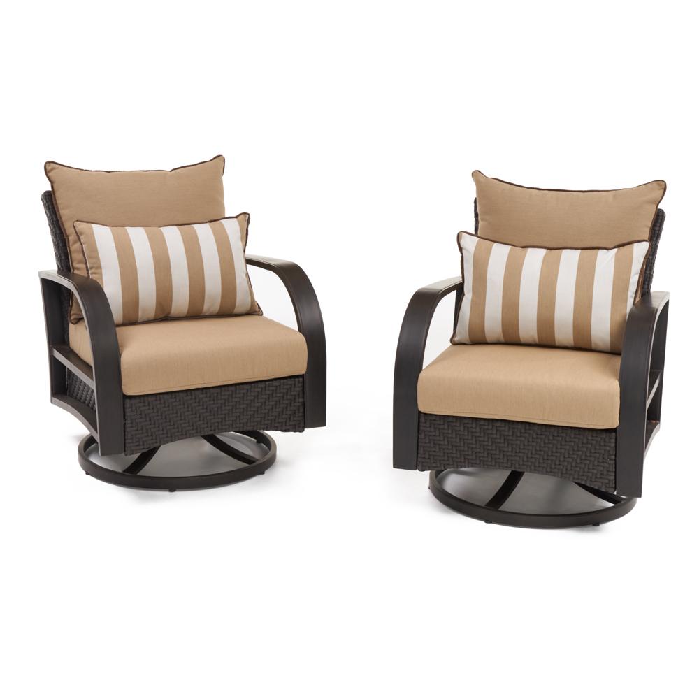 Barcelo? Motion Club Chairs - Maxim Beige - Outdoor Furniture by RST Brands