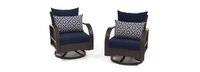 Barcelo™ Outdoor Patio Motion Club Chairs - Navy Blue