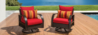 Barcelo™ Set of 2 Sunbrella® Outdoor Motion Club Chairs - Navy Blue
