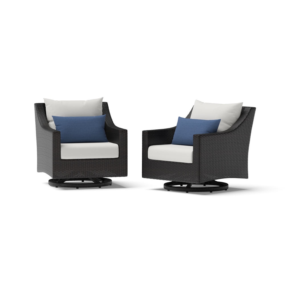 Deco™ 2 Piece Sunbrella® Outdoor Motion Club Chairs - Bliss Ink
