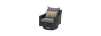 Deco™ 2 Piece Sunbrella® Outdoor Motion Club Chairs - Charcoal Gray