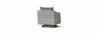 Cannes™ Set of 2 Sunbrella® Outdoor Motion Club Chairs - Charcoal Gray