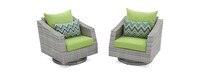 Cannes™ Motion Club Chairs - Ginkgo Green