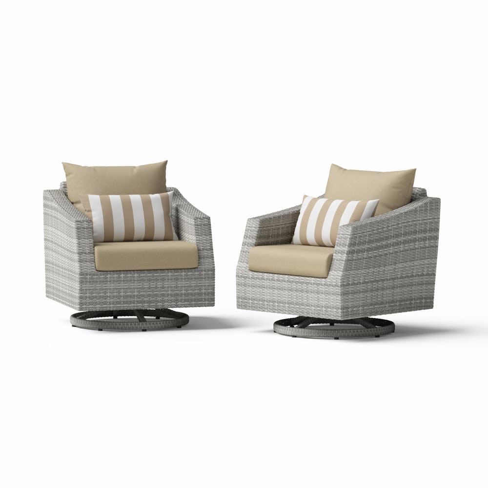 Cannes™ Set of 2 Sunbrella® Outdoor Motion Club Chairs - Maxim Beige