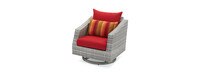 Cannes™ Set of 2 Sunbrella® Outdoor Motion Club Chairs - Sunset Red