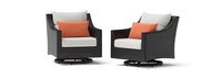 Deco™ 2 Piece Sunbrella® Outdoor Motion Club Chairs - Cast Coral