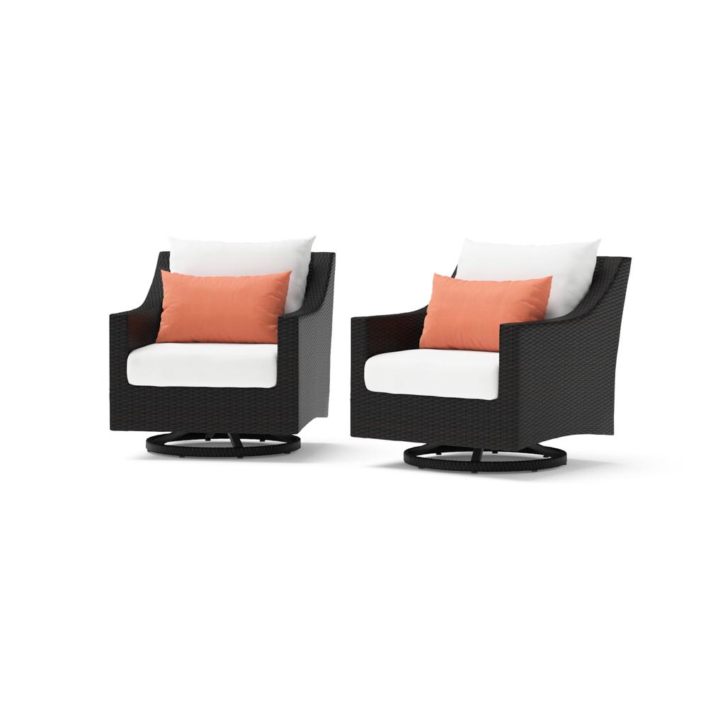 Deco™ Set of 2 Sunbrella® Outdoor Motion Club Chairs - Cast Coral