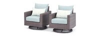 Milea™ Set of 2 Sunbrella® Outdoor Motion Club Chairs - Mist Blue