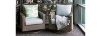 Milea™ Set of 2 Sunbrella® Outdoor Motion Club Chairs - Mist Blue
