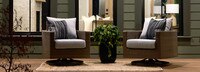 Milea™ Set of 2 Sunbrella® Outdoor Motion Club Chairs - Mist Blue