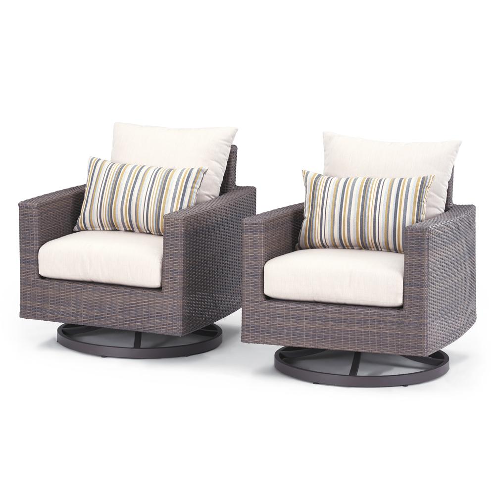 Milea™ Set of 2 Sunbrella® Outdoor Motion Club Chairs - Natural Beige