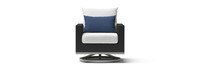 Milo™ Espresso Sunbrella® Outdoor Motion Club Chairs - Bliss Ink