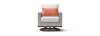 Milo™ Gray Motion Club Chairs - Cast Coral