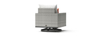 Milo™ Gray Motion Club Chairs - Cast Coral