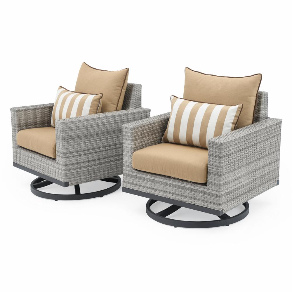 Milo™ Gray Motion Club Chairs - Maxim Beige