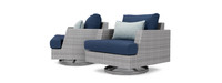 Portofino® Comfort Sunbrella® Outdoor Motion Club Chairs - Laguna Blue