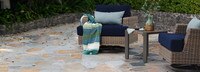 Portofino® Repose Set of 2 Sunbrella® Outdoor Motion Club Chairs - Laguna Blue
