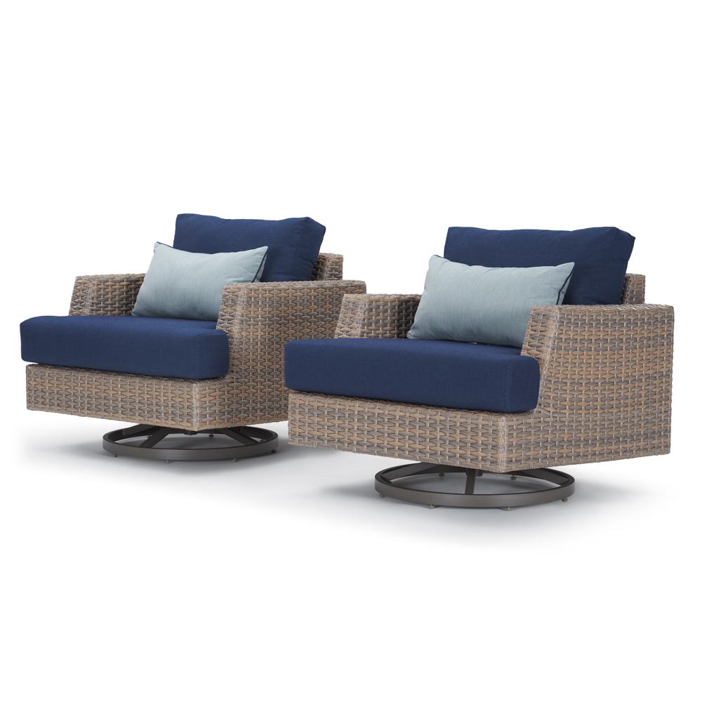 Portofino Repose Motion Club Chairs Laguna Blue RST Brands