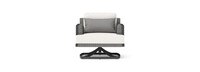 Vistano™ Set of 2 Sunbrella® Outdoor Motion Club Chairs - Gray