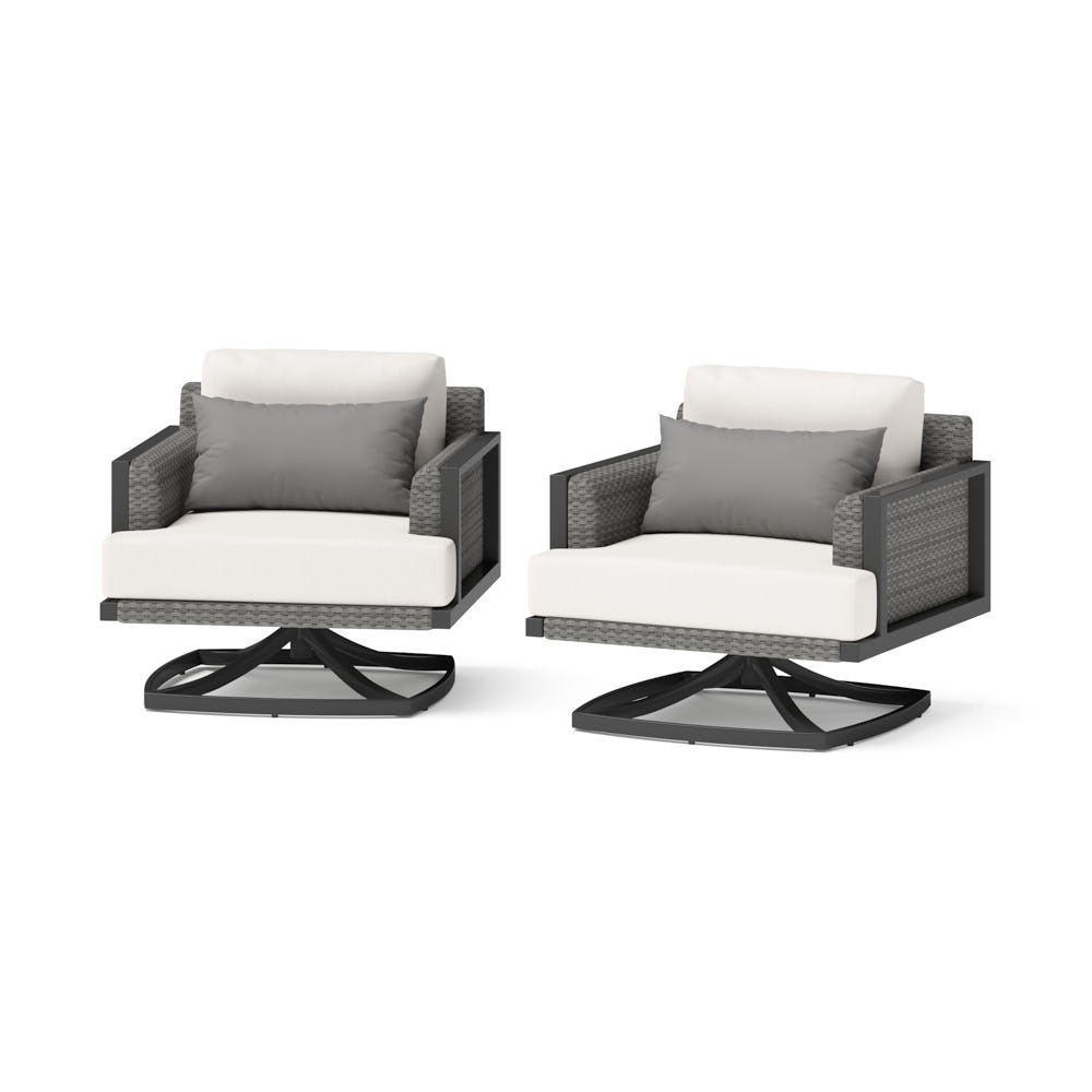 Vistano™ Set of 2 Sunbrella® Outdoor Motion Club Chairs - Gray