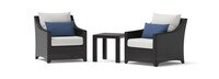 Deco™ Club Chairs and Side Table - Bliss Ink