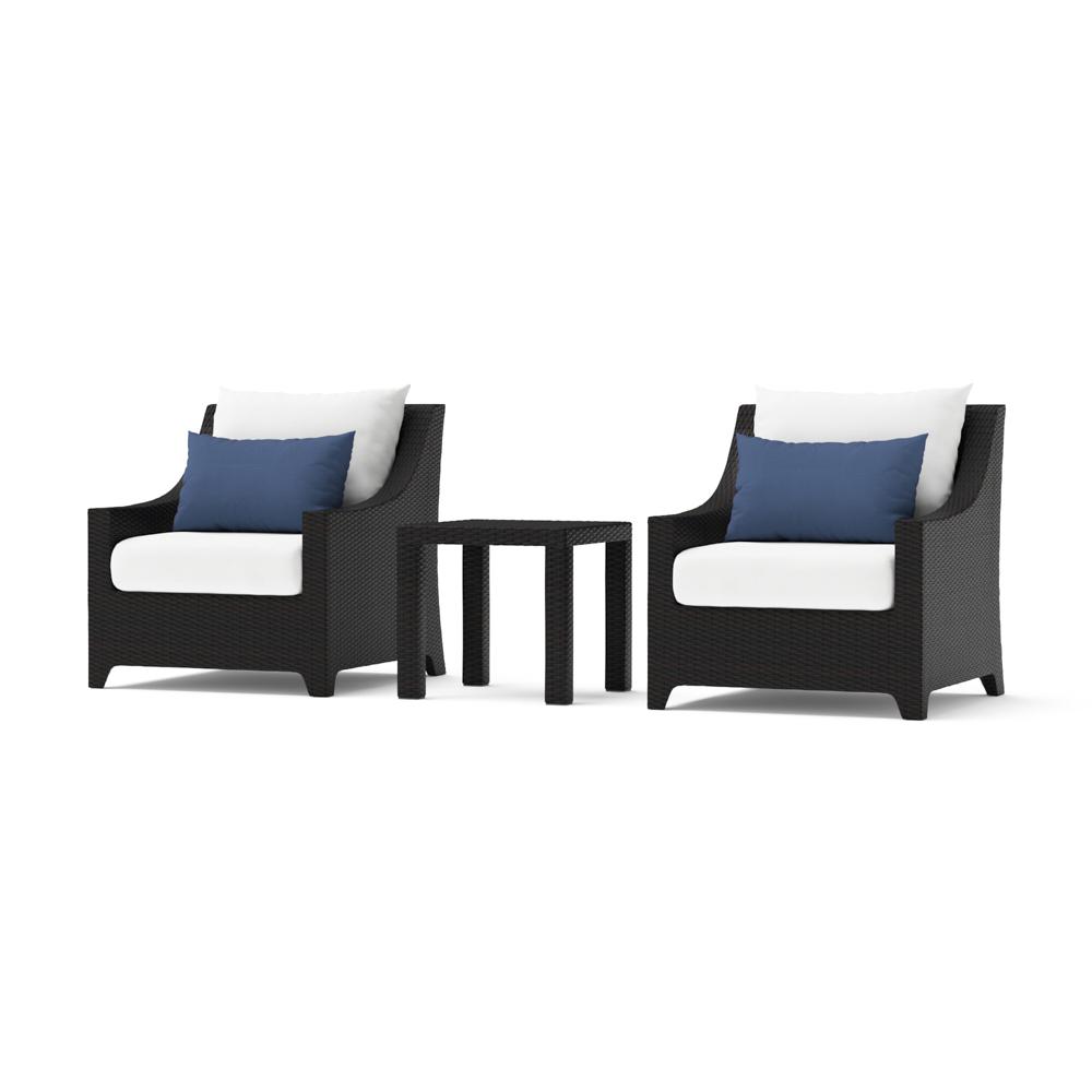 Deco™ Club Chairs and Side Table - Bliss Ink