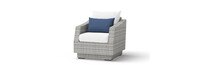 Cannes™ Set of 2 Sunbrella® Outdoor Club Chairs & Side Table - Bliss Ink