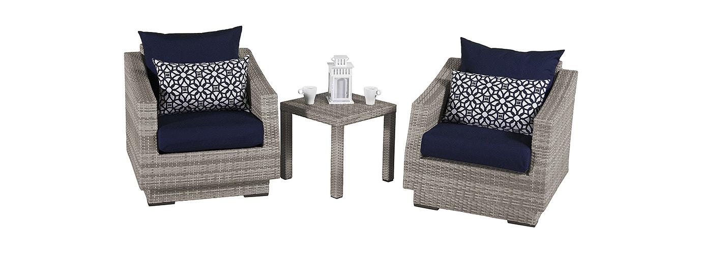RST Brands Cannes Club Chairs & Side Table - Thumbnail 5