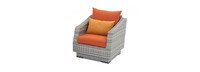 Cannes™ Club Chairs and Side Table - Tikka Orange
