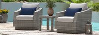 Cannes™ Club Chairs and Side Table - Tikka Orange