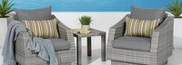 Cannes™ Club Chairs and Side Table - Tikka Orange