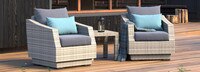 Cannes™ Club Chairs and Side Table - Tikka Orange