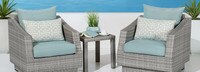 Cannes™ Club Chairs and Side Table - Tikka Orange