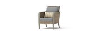 Grantina™ Set of 2 Sunbrella® Outdoor Club Chairs & Side Table - Charcoal Gray