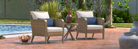 Grantina™ Club Chairs and Side Table - Cast Coral