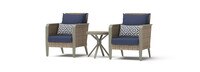 Grantina™ Club Chairs and Side Table - Navy Blue