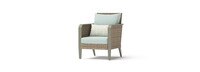 Grantina™ Set of 2 Sunbrella® Outdoor Club Chairs & Side Table - Spa Blue